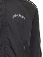 PALM ANGELS - Jacket High Neck Zip with Logo - Black - LIDIASHOPPING® - Official Website