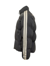 PALM ANGELS - Down Jacket High Neck Zip with Logo - Black - LIDIASHOPPING® - Official Website