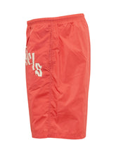 PALM ANGELS - Costume da Bagno con Logo Curvo - Rosso - LIDIASHOPPING® - Official Website