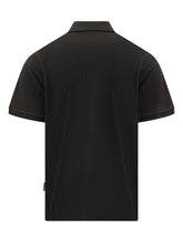 PALM ANGELS - Polo Shirt with Palm Logo Patch - Black - LIDIASHOPPING® - Official Website