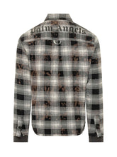 PALM ANGELS - Check Shirt with Chest Pocket - Black - LIDIASHOPPING® - Official Website