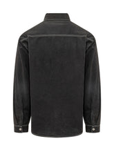 PALM ANGELS - Cotton Denim Shirt with Pockets and Buttons - Black - LIDIASHOPPING® - Official Website