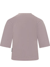 PALM ANGELS - T-shirt Curved Logo Boxy - Viola - LIDIASHOPPING® - Official Website