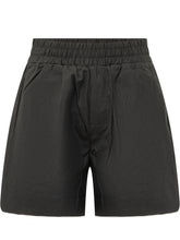 PALM ANGELS - Shorts con Vita Elasticizzata - Nero - LIDIASHOPPING® - Official Website