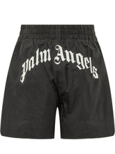 PALM ANGELS - Shorts with Elastic Waist - Black - LIDIASHOPPING® - Official Website