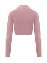 PALM ANGELS - Cropped Sport Jacket with Zip and High Neck - Pink - LIDIASHOPPING® - Official Website