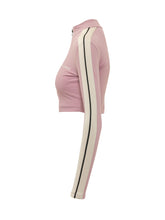 PALM ANGELS - Cropped Sport Jacket with Zip and High Neck - Pink - LIDIASHOPPING® - Official Website