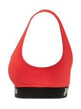 PALM ANGELS - Top Sportivo con Fascia Logo - Rosso - LIDIASHOPPING® - Official Website