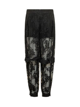 ZIMMERMANN - Lace Trousers with Floral Pattern - Black - LIDIASHOPPING® - Official Website