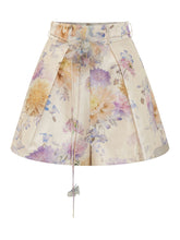 ZIMMERMANN - Shorts con Vita Alta e Nodo - Multicolore - LIDIASHOPPING® - Official Website