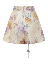 ZIMMERMANN - Shorts con Vita Alta e Nodo - Multicolore - LIDIASHOPPING® - Official Website