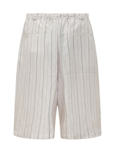 WILLY CHAVARRIA - Striped Bermuda Shorts with Elastic Waist - Pink - LIDIASHOPPING® - Official Website