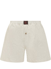 WILLY CHAVARRIA - Shorts with Elastic Waist and Button - White - LIDIASHOPPING® - Official Website