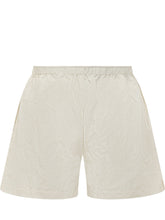 WILLY CHAVARRIA - Shorts with Elastic Waist and Button - White - LIDIASHOPPING® - Official Website