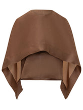 ALBERTA FERRETTI - Camicia Ampia con Strati Trasparenti - Marrone - LIDIASHOPPING® - Official Website