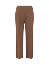 ALBERTA FERRETTI - Pants with Straight Line and Front Seams - Brown - LIDIASHOPPING® - Official Website