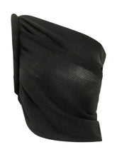 ALBERTA FERRETTI - One Shoulder Draped Top - Black - LIDIASHOPPING® - Official Website