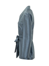 MAX MARA ELEGANTE STUDIO - Ebiacco Belted Wrap Jacket - Blue - LIDIASHOPPING® - Official Website