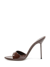 PARIS TEXAS - Mule Sandal Lidia with High Heel - Brown | Lidia Shopping ® | Official Website