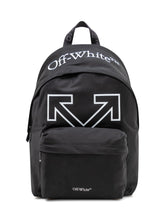 OFF-WHITE - Zaino Heritage con Tasca Frontale e Stampa Logo - Nero | Lidia Shopping | Official Website