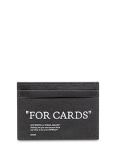 OFF-WHITE - Card Holder with Print - Black - LIDIASHOPPING® - Official Website