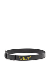 OFF-WHITE - Belt with Metal Buckle - Black - LIDIASHOPPING® - Official Website