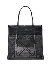 OFF-WHITE - Borsa Tote Market in Rete con Doppi Manici e Logo - Nero | Lidia Shopping | Official Website