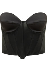 ACTUALEE - Structured Strapless Bustier - Black - LIDIASHOPPING® - Official Website