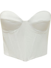 ACTUALEE - Bustier Strutturato senza Spalline - Bianco - LIDIASHOPPING® - Official Website