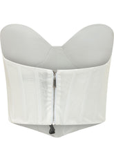 ACTUALEE - Bustier Strutturato senza Spalline - Bianco - LIDIASHOPPING® - Official Website