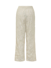 GONGDID DESIGN - Elastic Waist Pants with Crinkled Effect - White - LIDIASHOPPING® - Official Website