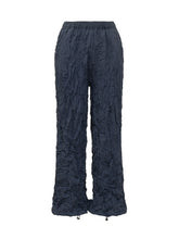 GONGDID DESIGN - Elastic Waist Pants with Adjustable Hem - Blue - LIDIASHOPPING® - Official Website