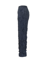 GONGDID DESIGN - Elastic Waist Pants with Adjustable Hem - Blue - LIDIASHOPPING® - Official Website