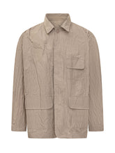 GONGDID DESIGN - Jacket with Collar and Patch Pockets - Beige - LIDIASHOPPING® - Official Website