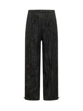 GONGDID DESIGN - Elastic Waist Pants with Adjustable Hem - Black - LIDIASHOPPING® - Official Website