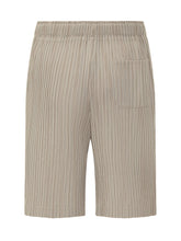 GONGDID DESIGN - Ribbed Shorts with Elastic Waist - Beige - LIDIASHOPPING® - Official Website