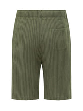 GONGDID DESIGN - Ribbed Shorts with Elastic Waist - Green - LIDIASHOPPING® - Official Website