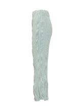 GONGDID DESIGN - Pantalone con Vita Elasticizzata e Gamba Dritta - Blu - LIDIASHOPPING® - Official Website