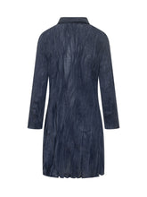 GONGDID DESIGN - Abito Camicia con Colletto e Bottoni - Blu - LIDIASHOPPING® - Official Website