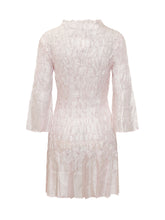 GONGDID DESIGN - Abito Arricciato a Maniche Tre Quarti - Rosa - LIDIASHOPPING® - Official Website