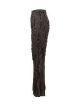 GONGDID DESIGN - Smocked Pants with Flared Hem - Black - LIDIASHOPPING® - Official Website