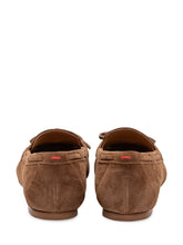 AEYDE - Jasper Cow Suede Loafers with Lace Detail - Brown - LIDIASHOPPING® - Official Website