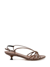 AEYDE - Amara Patent Sandals with Criss Cross Straps - Brown - LIDIASHOPPING® - Official Website
