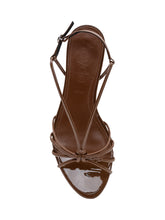 AEYDE - Sandali Amara Patent con Cinturini Incrociati - Marrone - LIDIASHOPPING® - Official Website