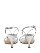 AEYDE - Solange Sandals with Straps and Ankle Strap - Silver - LIDIASHOPPING® - Official Website