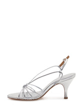 AEYDE - Solange Sandals with Straps and Ankle Strap - Silver - LIDIASHOPPING® - Official Website