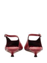 AEYDE - Camilla Slingback Flats with Pointed Toe - Red - LIDIASHOPPING® - Official Website