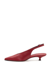 AEYDE - Camilla Slingback Flats with Pointed Toe - Red - LIDIASHOPPING® - Official Website