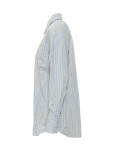 BALOSSA - Vega Shirt with Collar and Buttons and Striped Pattern - Blue - LIDIASHOPPING® - Official Website