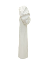 SOLACE LONDON - Flori Abito Lungo con Maniche a Palloncino - Bianco - LIDIASHOPPING® - Official Website